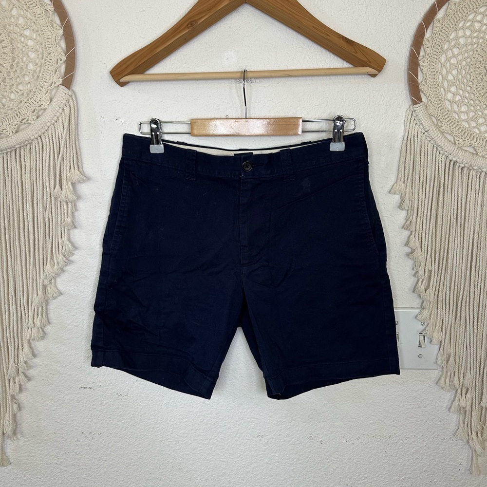 J. Crew Navy Flat Front Shorts